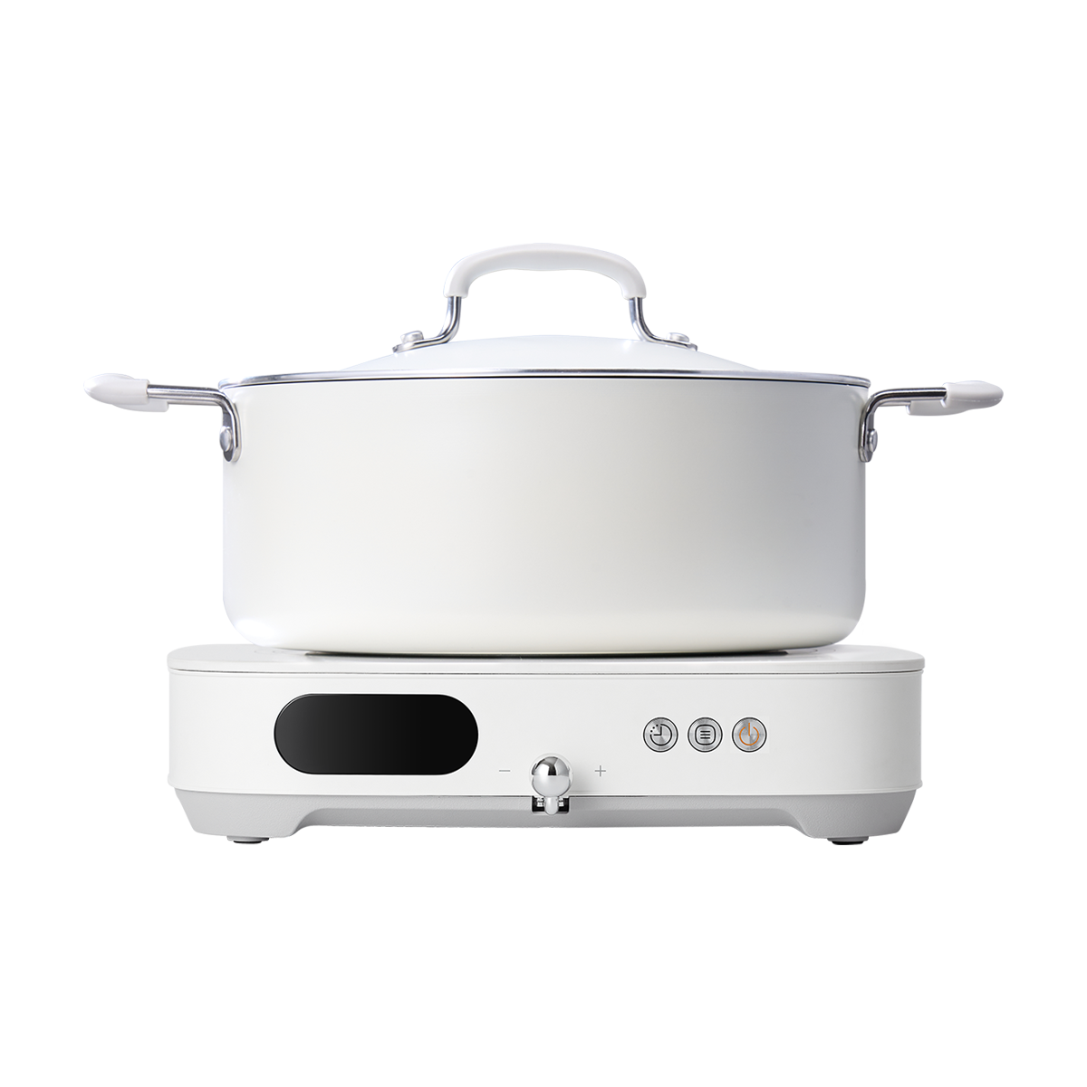 东芝 多功能电磁炉 IC-21SSC 配复底铝汤锅 188mm专利匀火线盘