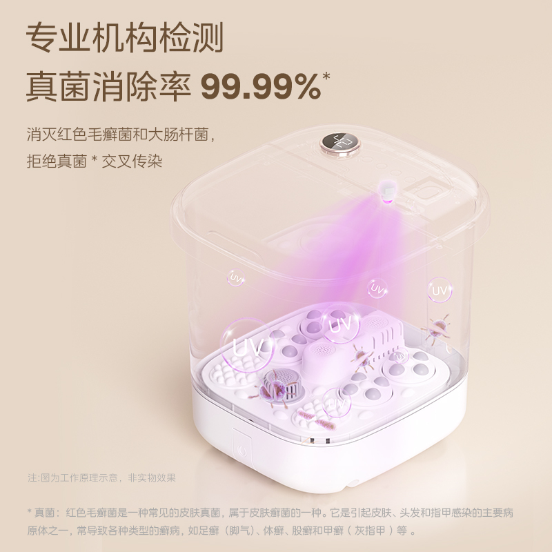 美的_足浴器_ZL305 Pro_小浪涌_极地白