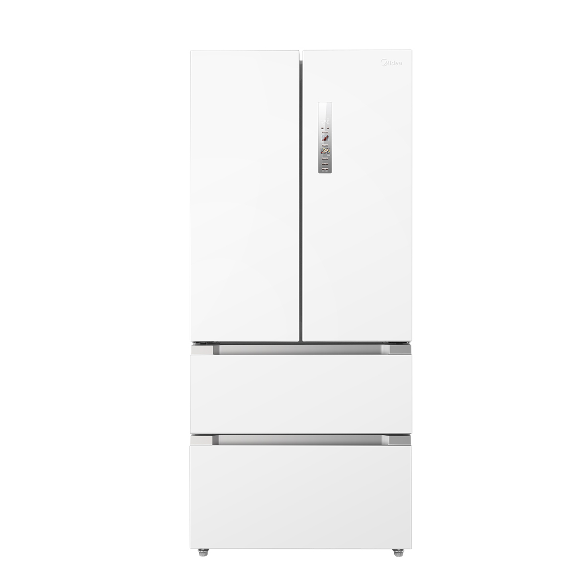 【企业补贴】美的508升一级能效法式双系统双循环除菌净味冰箱BCD-508WTPZM(E)白色