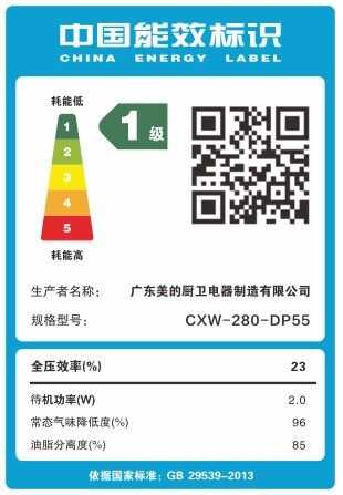 美的油烟机 CXW-280-DP55 顶侧双吸 精巧机身 23m³澎湃风量