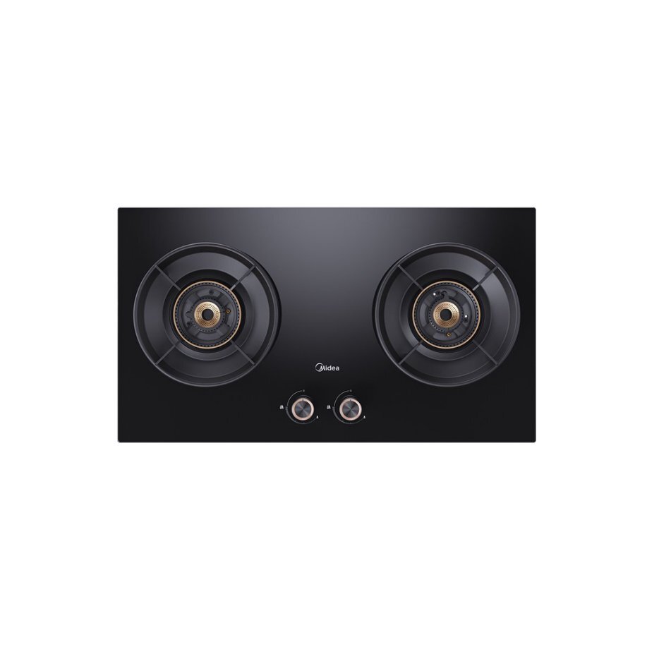 【企业补贴】JZT-Q69-M 嵌入式燃气灶 黑色钢化玻璃 双头 天然气 一级 电池