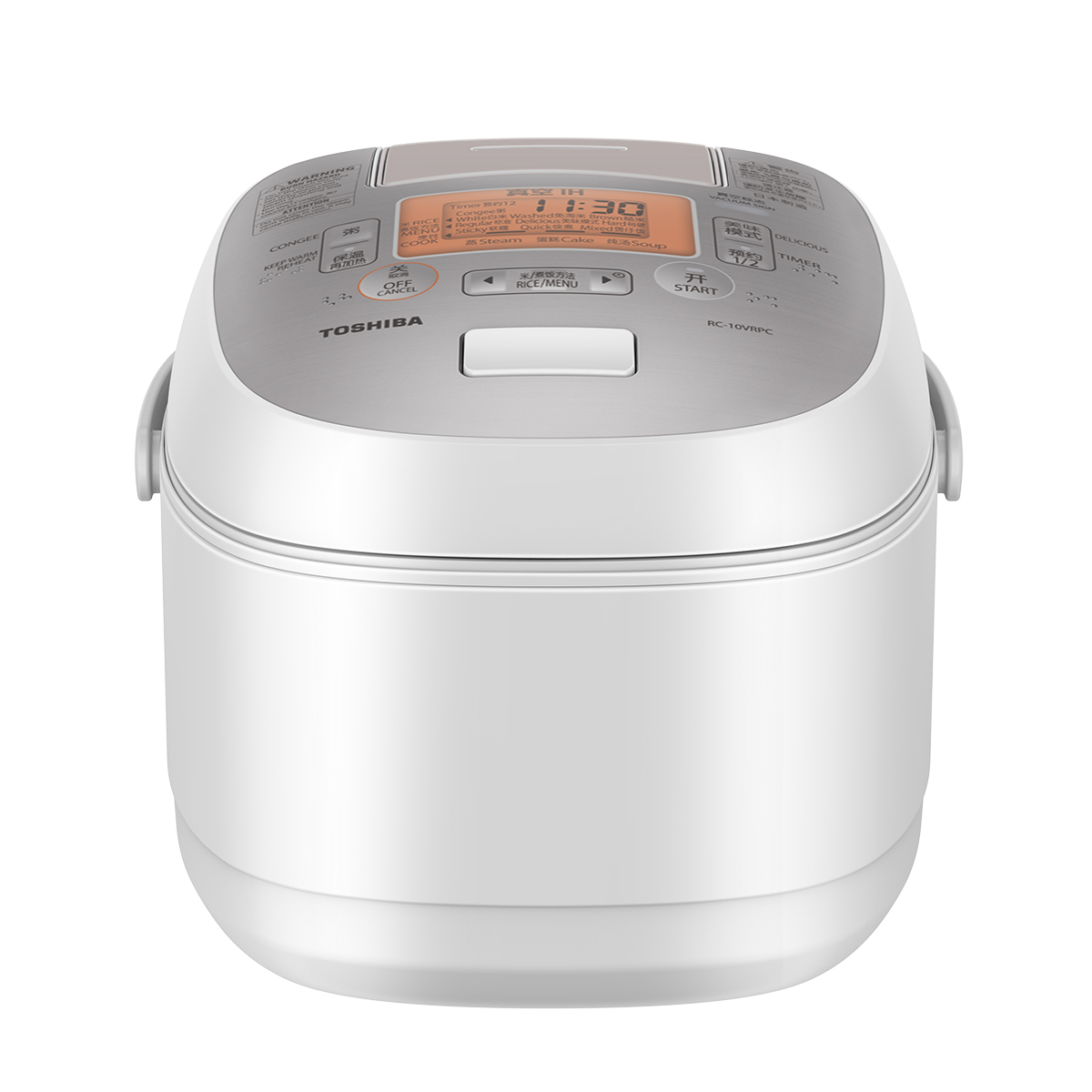 东芝 IH电脑式电饭煲 RC-10VRPC(W) 3L家用 原装进口 云朵煲