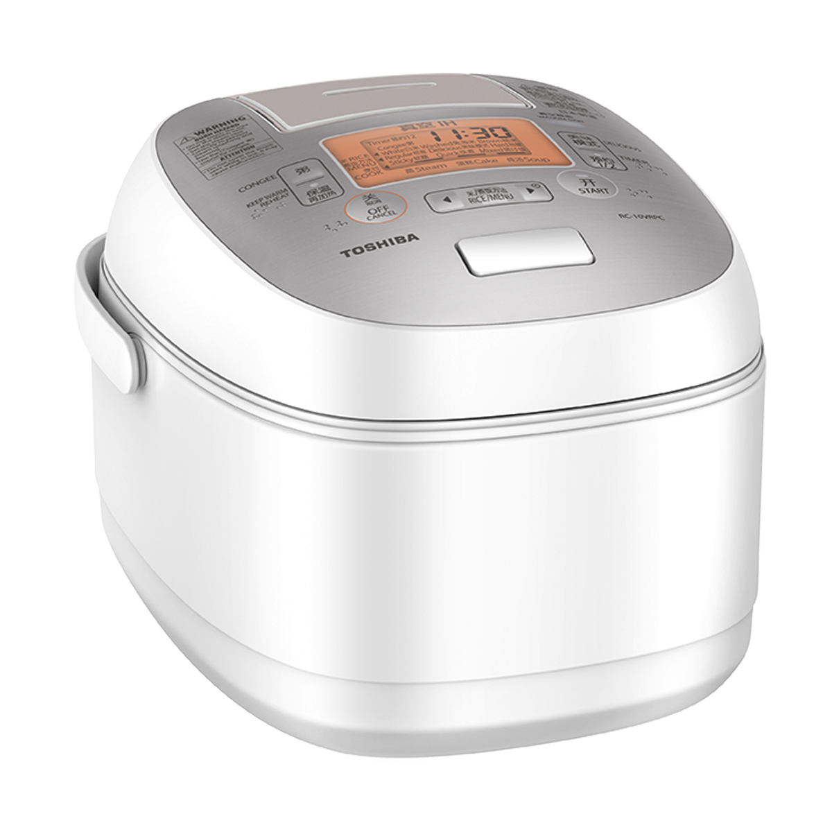 东芝 IH电脑式电饭煲 RC-10VRPC(W) 3L家用 原装进口 云朵煲