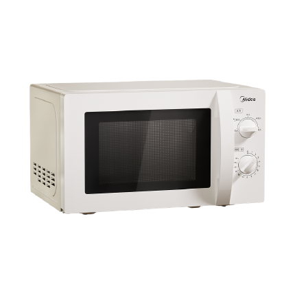 【行业热销】微波炉 旋钮操控 5档火力 转盘加热 加厚转盘 白色 20L大容量 M1-L213B